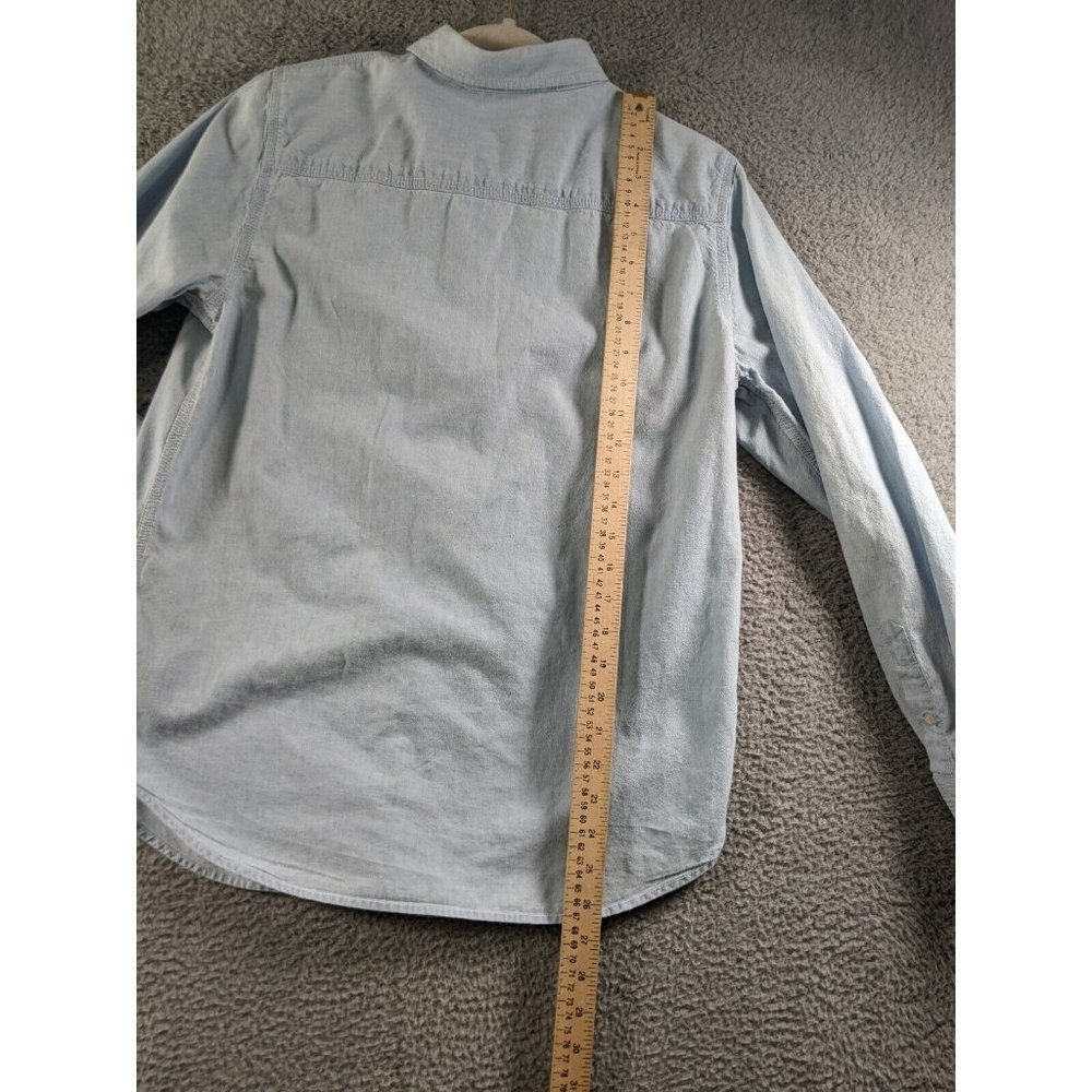 Lauren Jeans Company Ralph Lauren Shirt Women Medium Long Sleeve Button Chambray - Picture 7 of 13